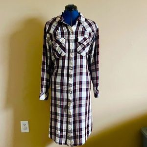 Collared Levi’s flannel shirt dress, size XXL, so soft and comfy